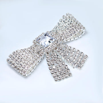 Cubic Zirconia, Diamond Bow Bridal Hair Comb, Bridal Hair Piece, Bridal Hair Accessories, Wedding Hair Accessory, Bridal Hair Comb.